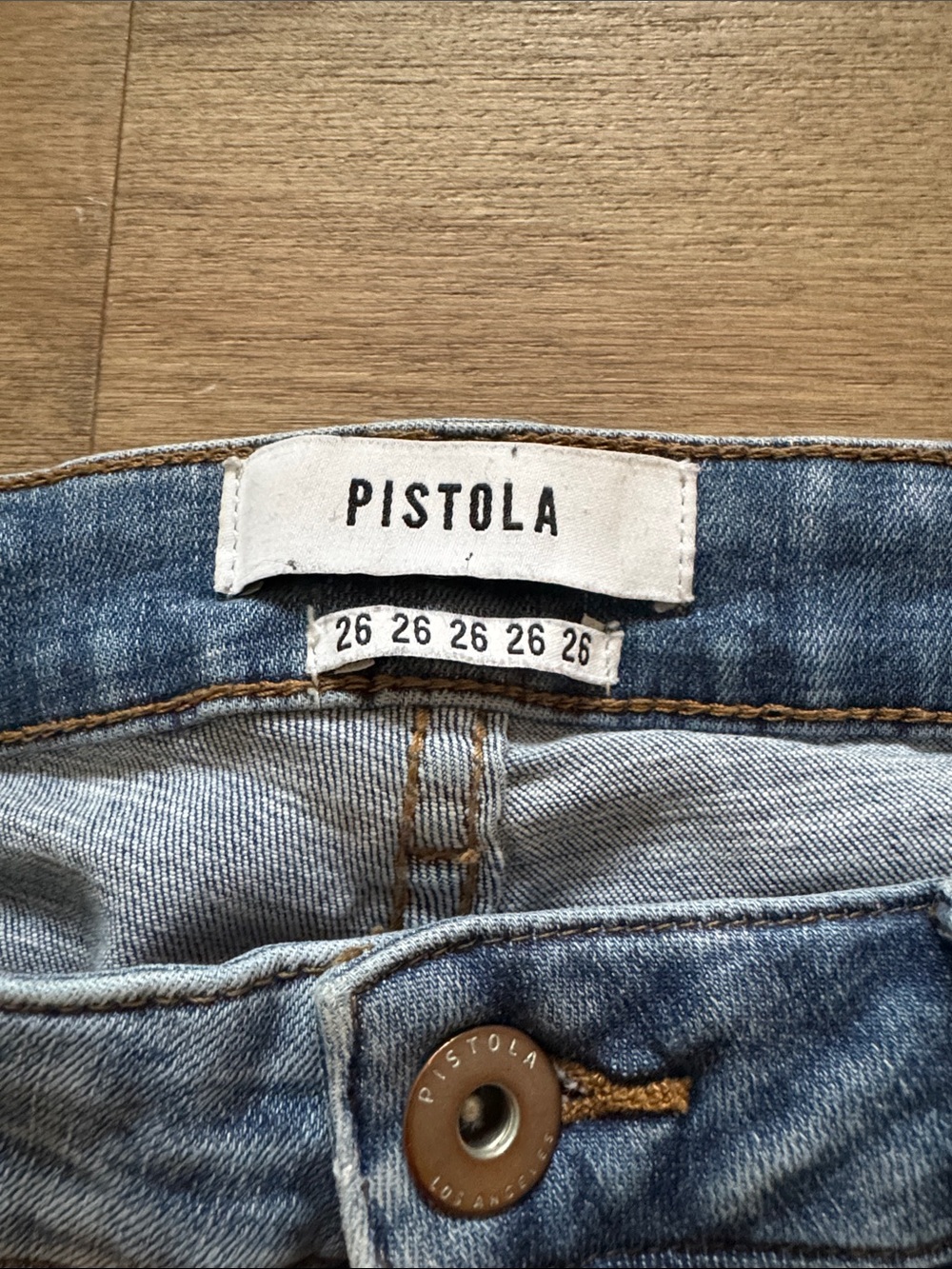 Pistola Raw Hem Skinny Jeans in Light Blue - Picture 2 of 8